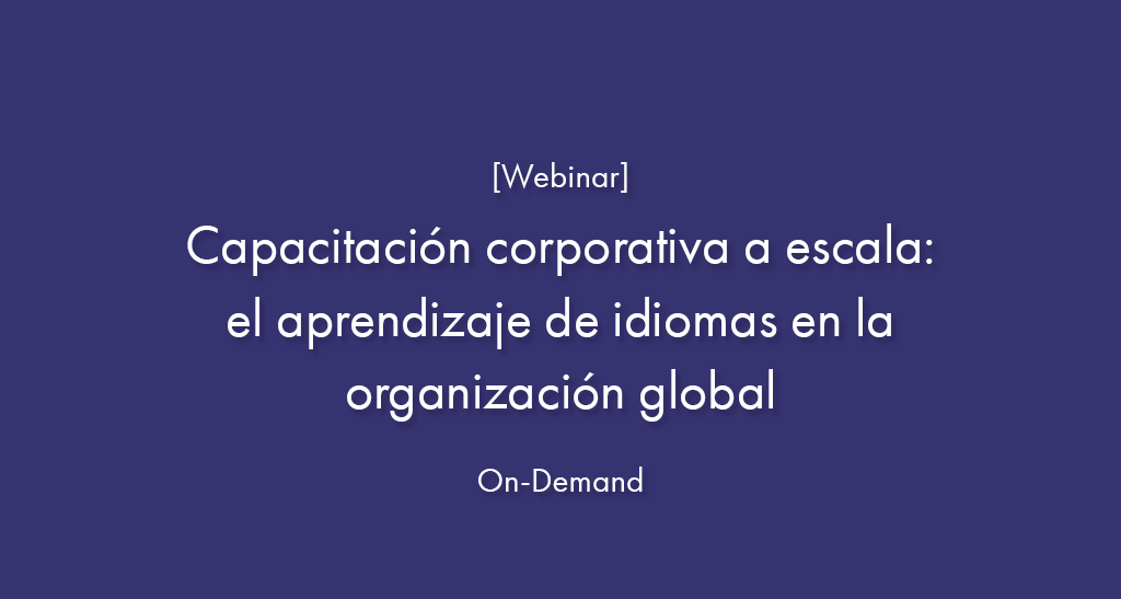 capacitación corporativa a escala