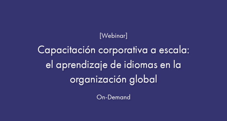 capacitación corporativa a escala