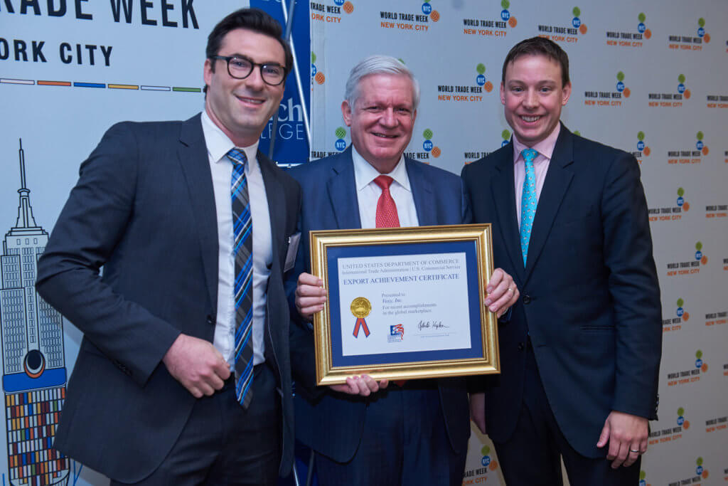 Voxy accepts the 2019 U.S Department of Commerce Award for Excellence in International Expansion