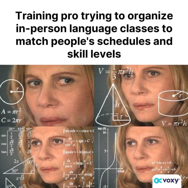 in-company training vs online training